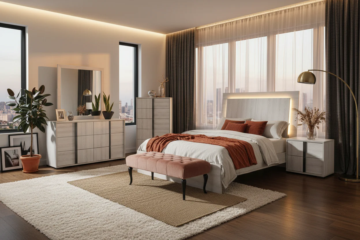 Hornet Modern LED Panel Bed - Image 2