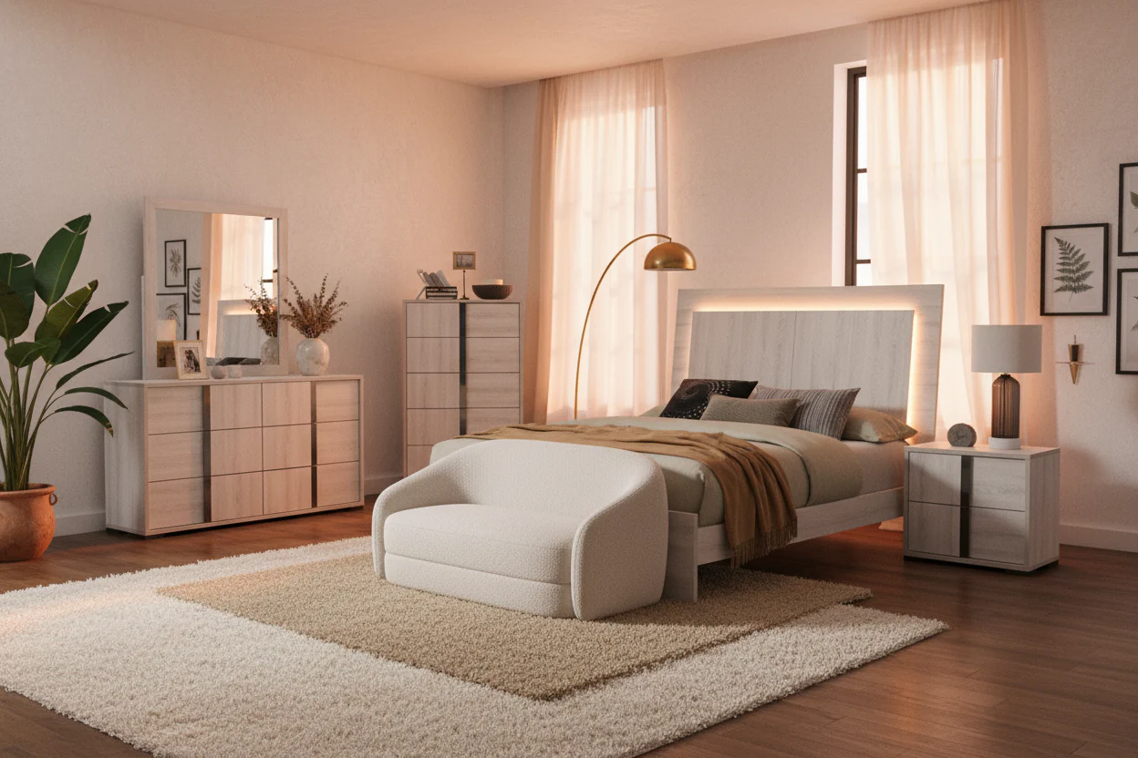 Hornet Modern LED Panel Bed - Image 5