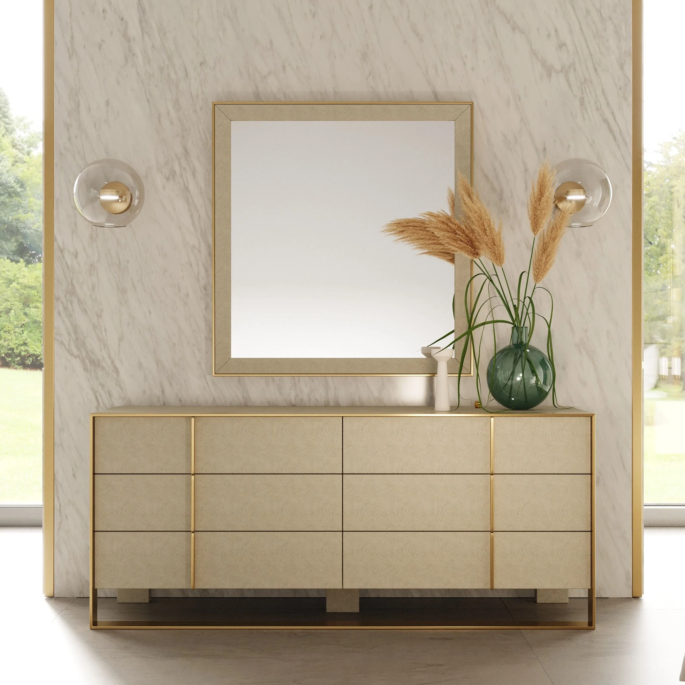 Ivory Luxe Dresser - Image 5