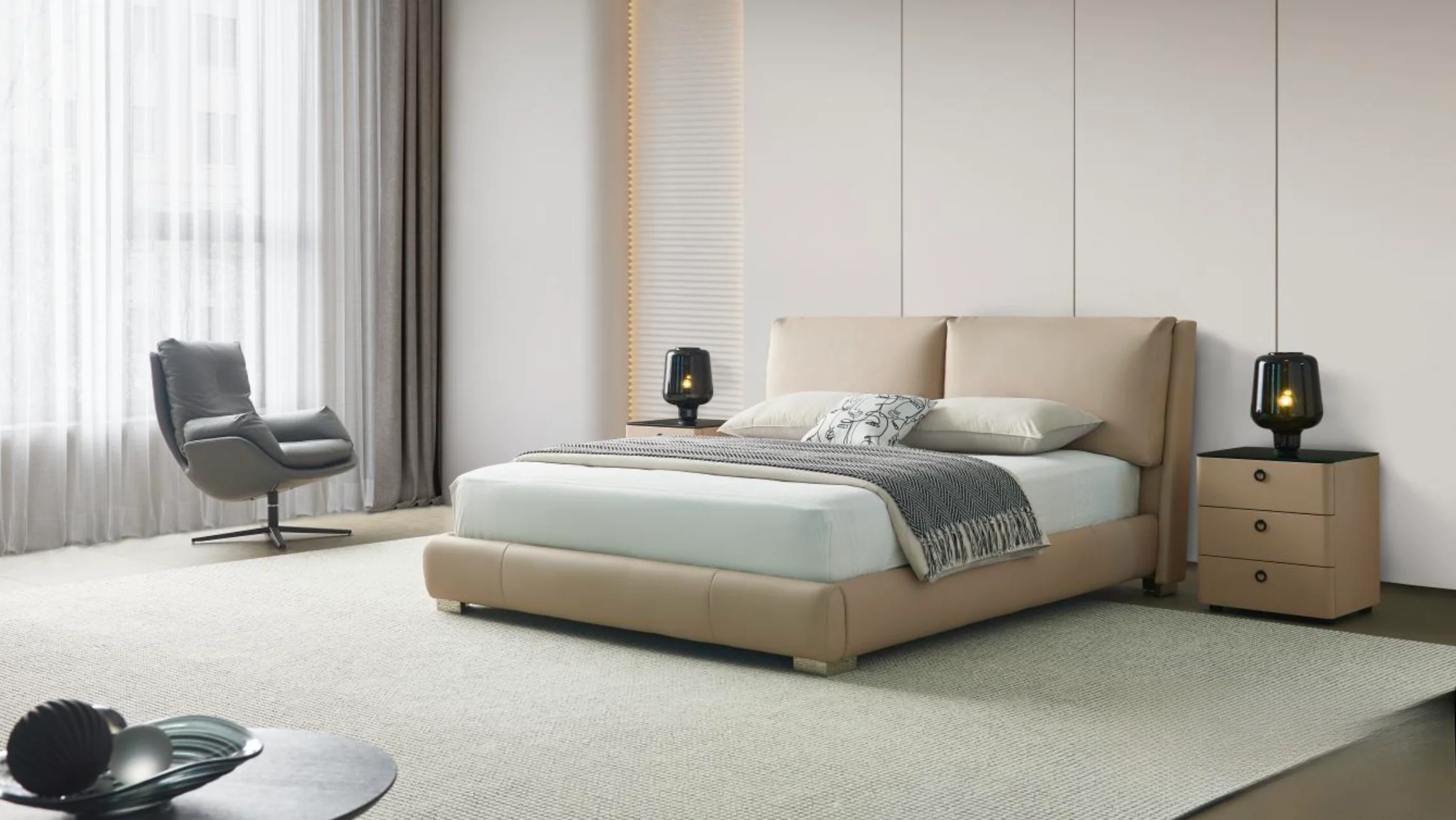 Lumin Pillowed Bed - Image 2