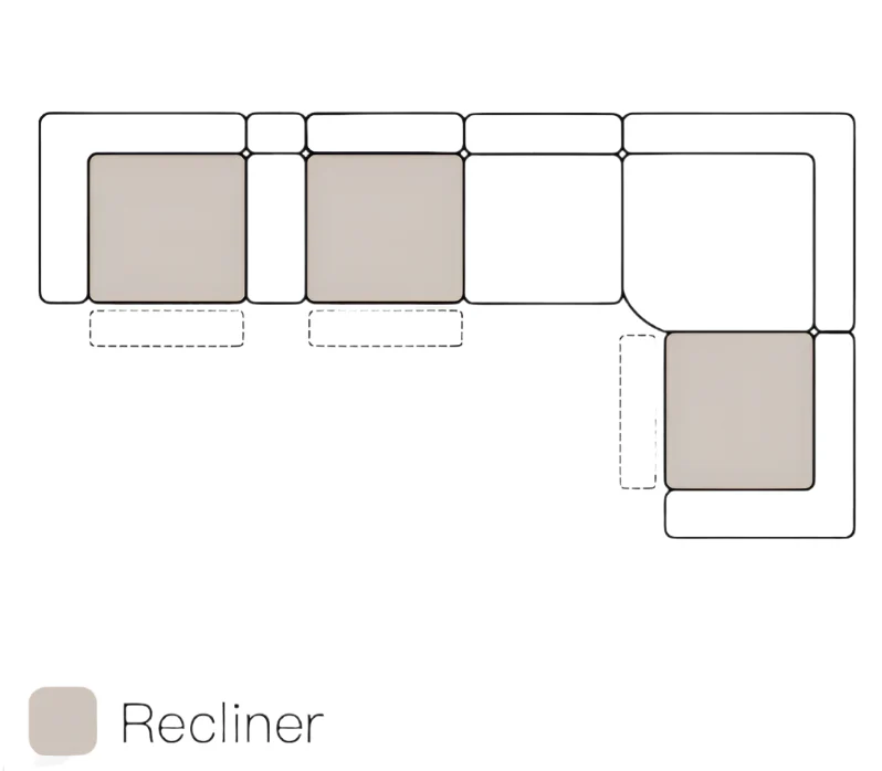 Pine Luxe Recliner Sectional Sofa - Image 10
