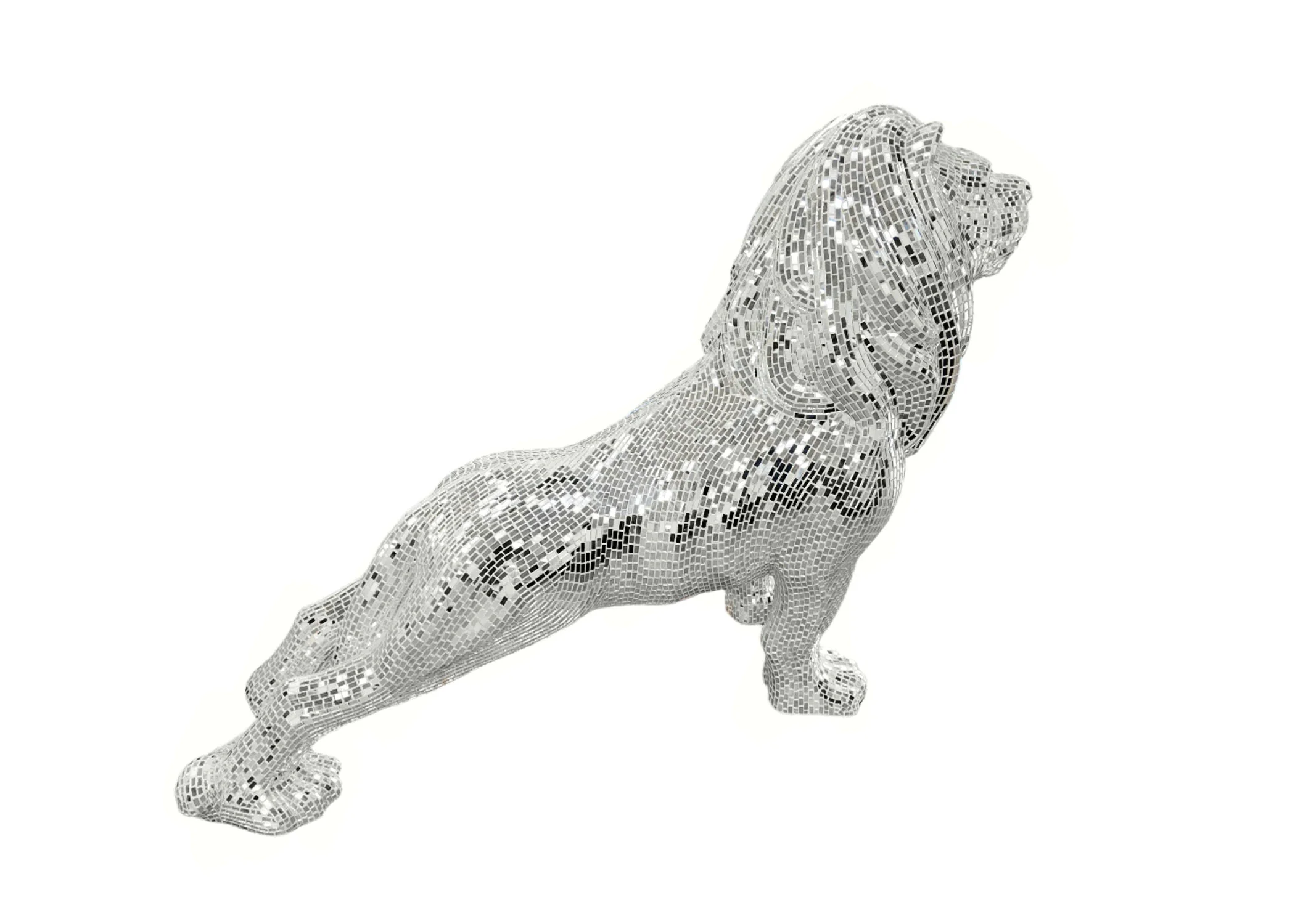 Majestic Mirror Mosaic Lion - Image 3