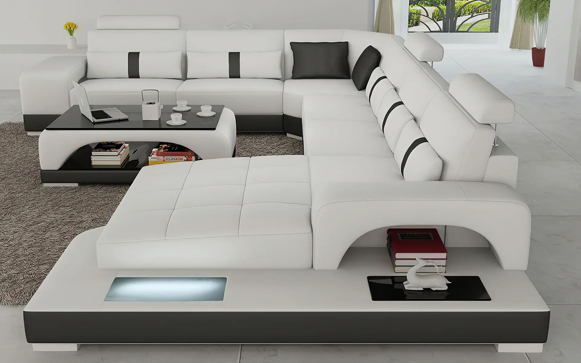 Marque Leather Sectional - Image 3