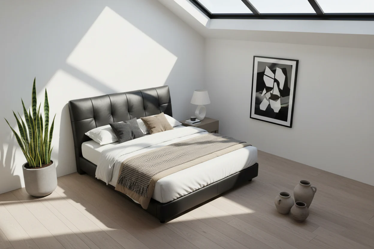 Metro Luxe Upholstered Bed - Image 6