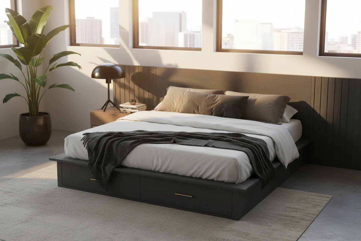 Midnight Pinnacle Storage Bed - Image 2
