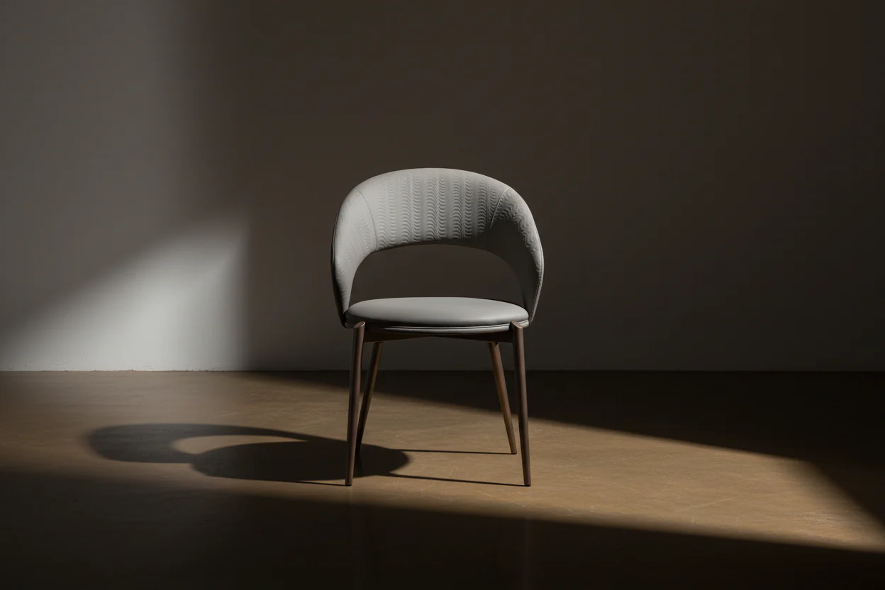 Milo Shell Dining Chair(Grey) - Image 2