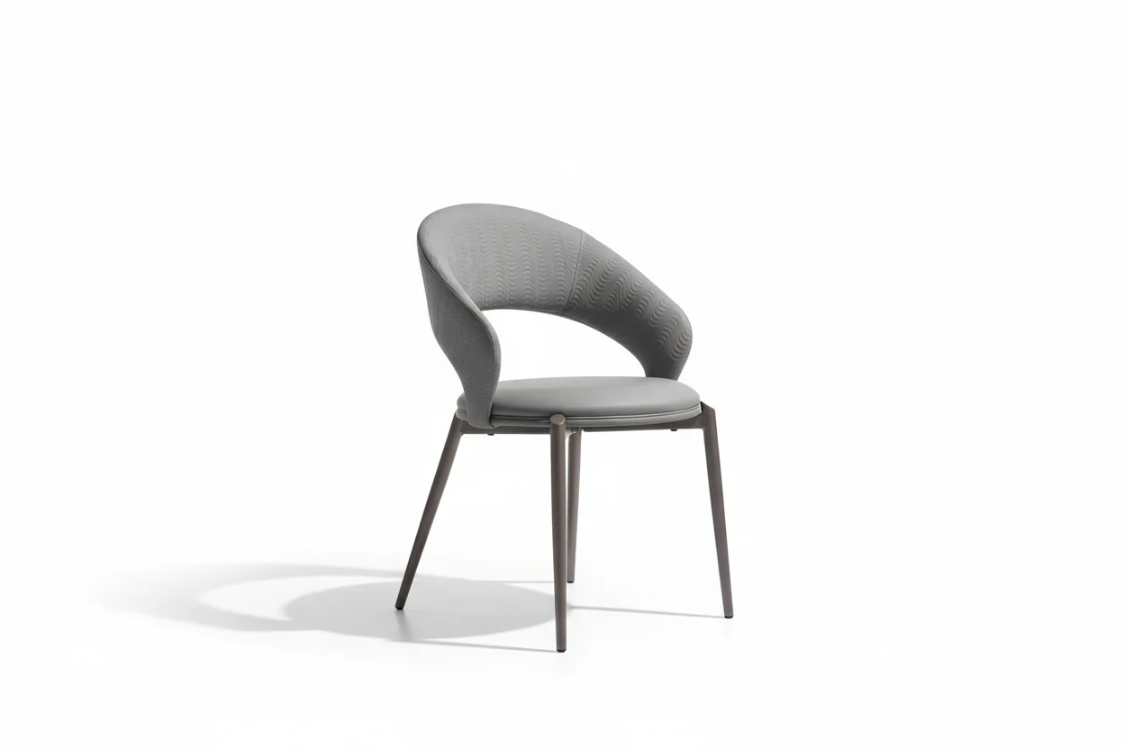 Milo Shell Dining Chair(Grey) - Image 3
