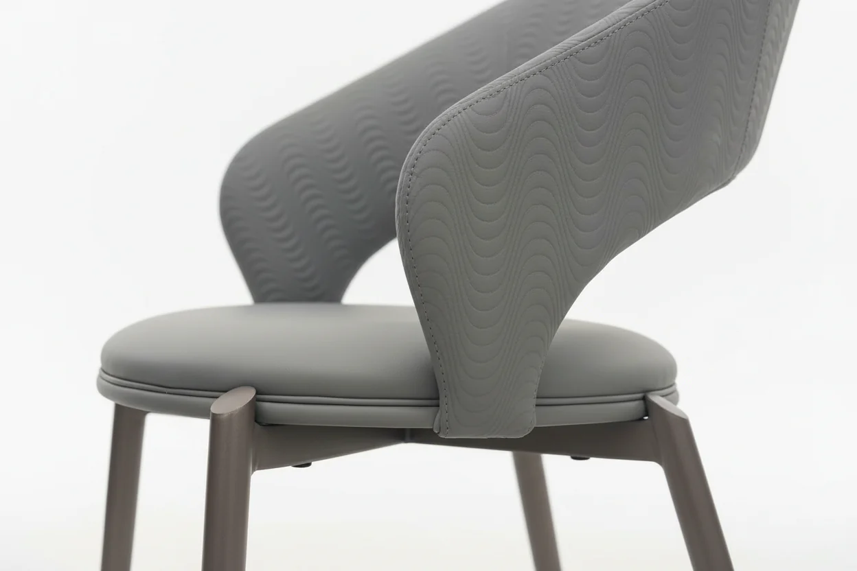 Milo Shell Dining Chair(Grey) - Image 4