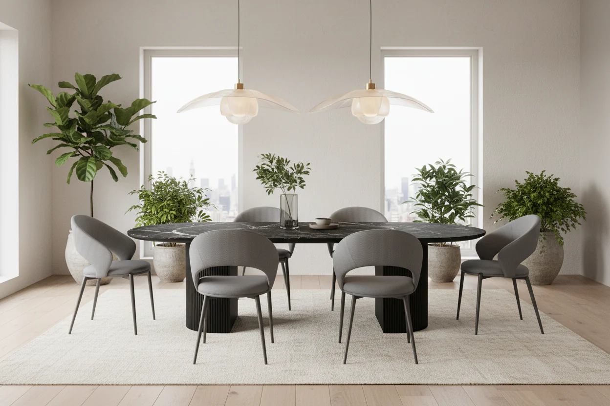 Milo Shell Dining Chair(Grey) - Image 7