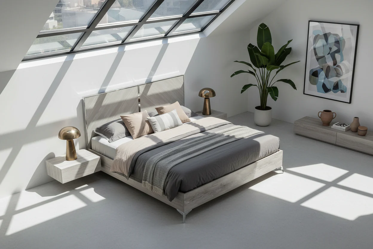 Mirage Grey Panel Bed - Image 9