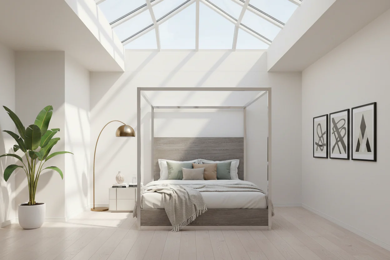 Modern Canopy Bed - Image 6