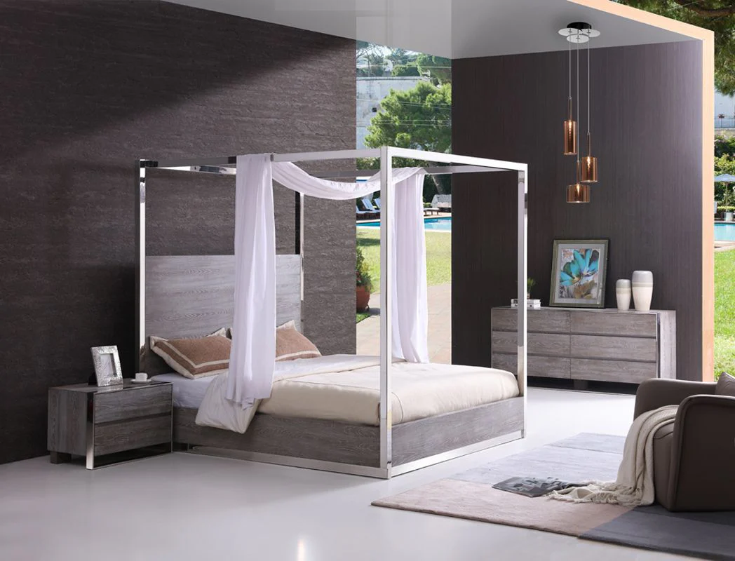 Modern Canopy Bedroom Set - Image 2