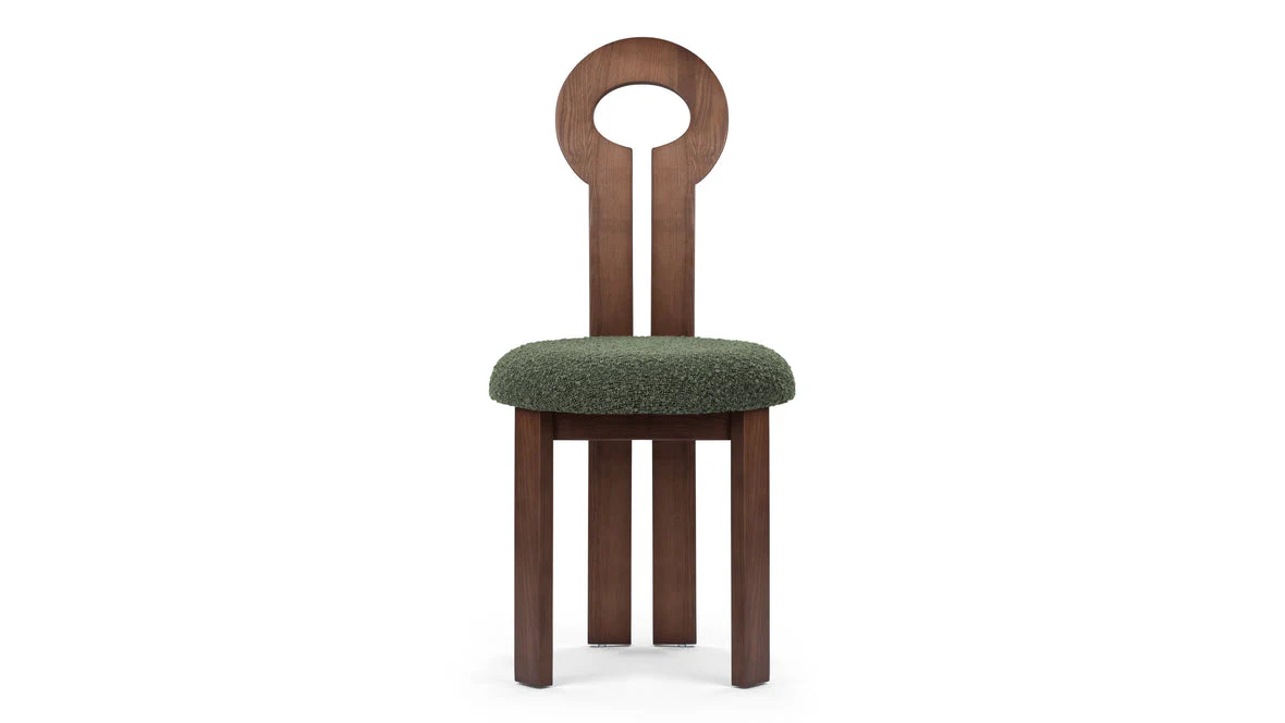 Modern Sculpted Back Dining Chair