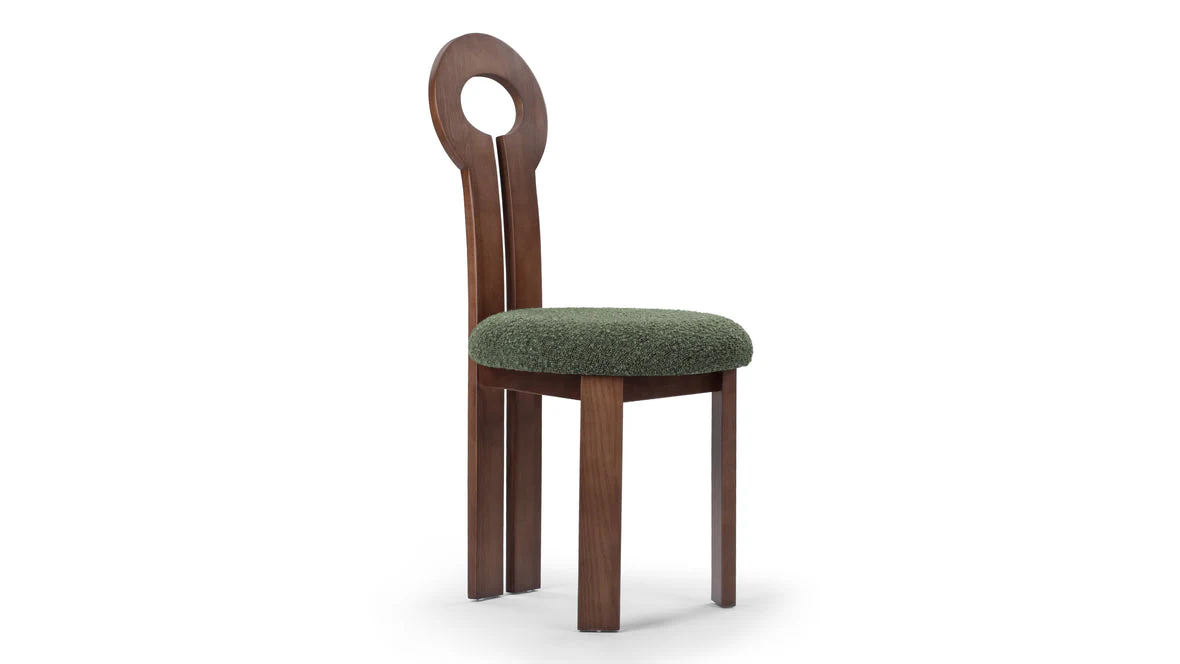 Modern Sculpted Back Dining Chair - Image 3