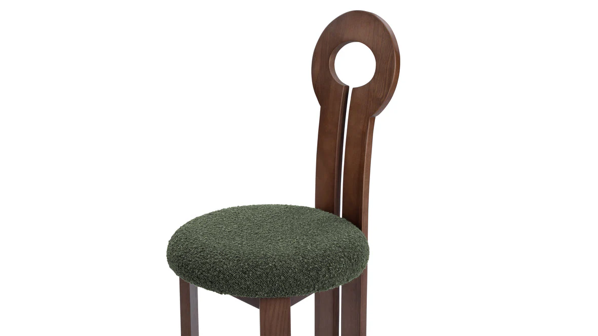 Modern Sculpted Back Dining Chair - Image 6