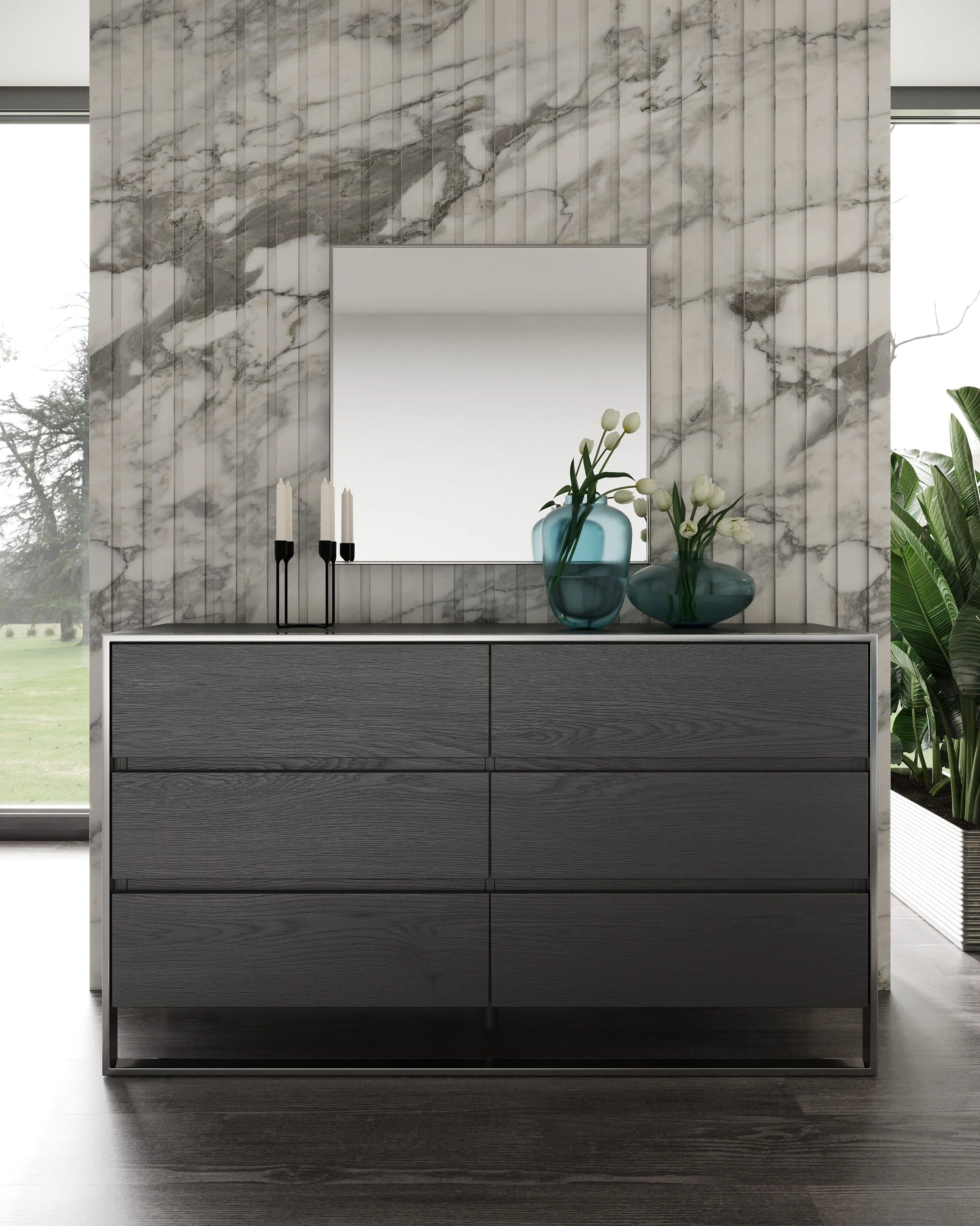 Modern Wingback Elegance Bedroom Set - Image 12