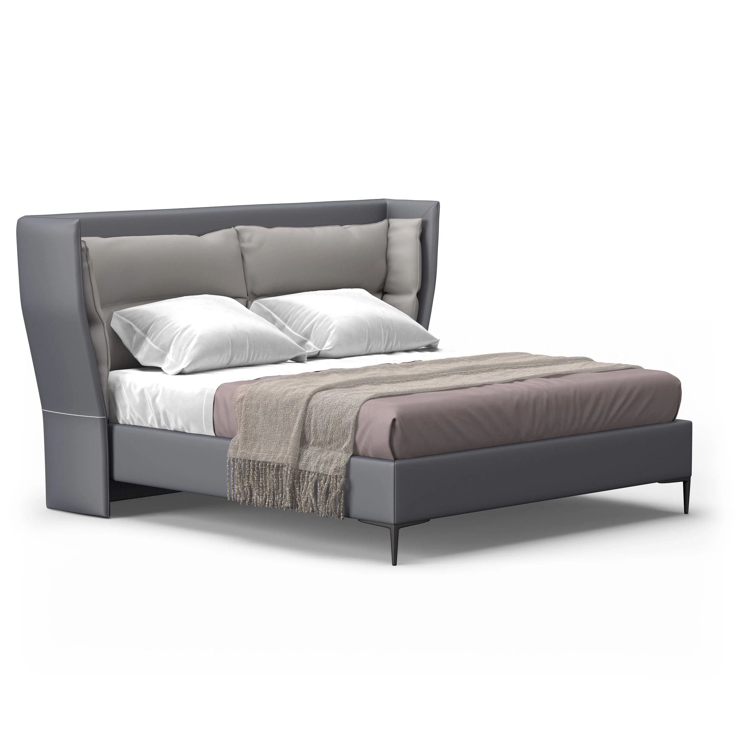Modern Wingback Elegance Bedroom Set - Image 3