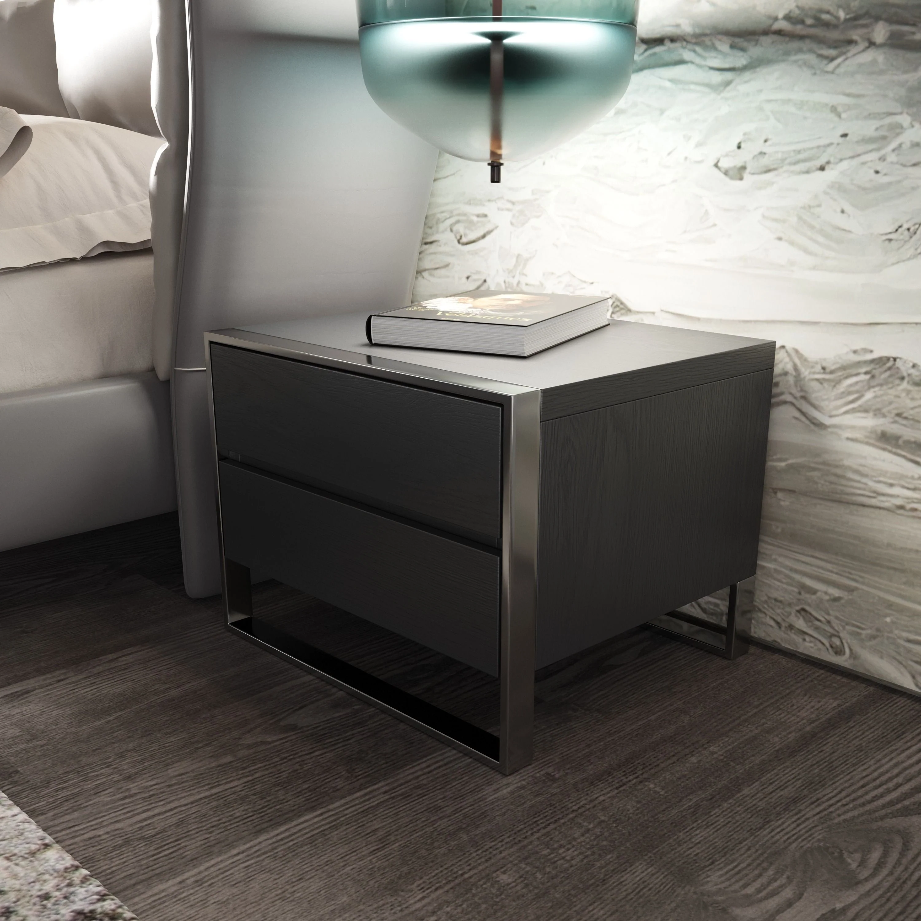 Modern Wingback Elegance Bedroom Set - Image 6