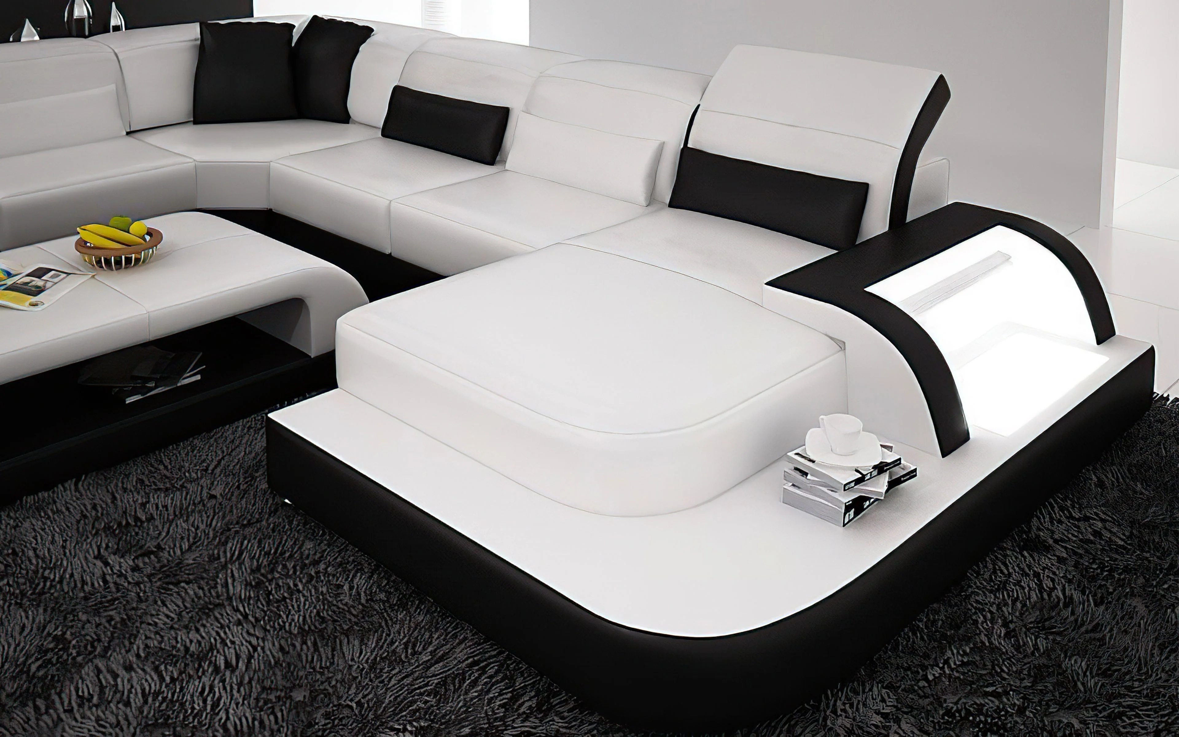 Marco Leather Sectional with Adjustable Headrest - Image 6