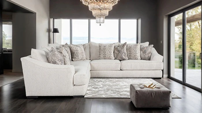 Moorpark Off-White Upholstered Sectional - Image 4