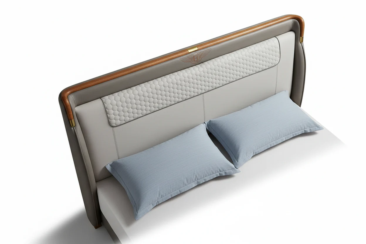 Mulliner Wingback Leather Platform Bed - Image 4