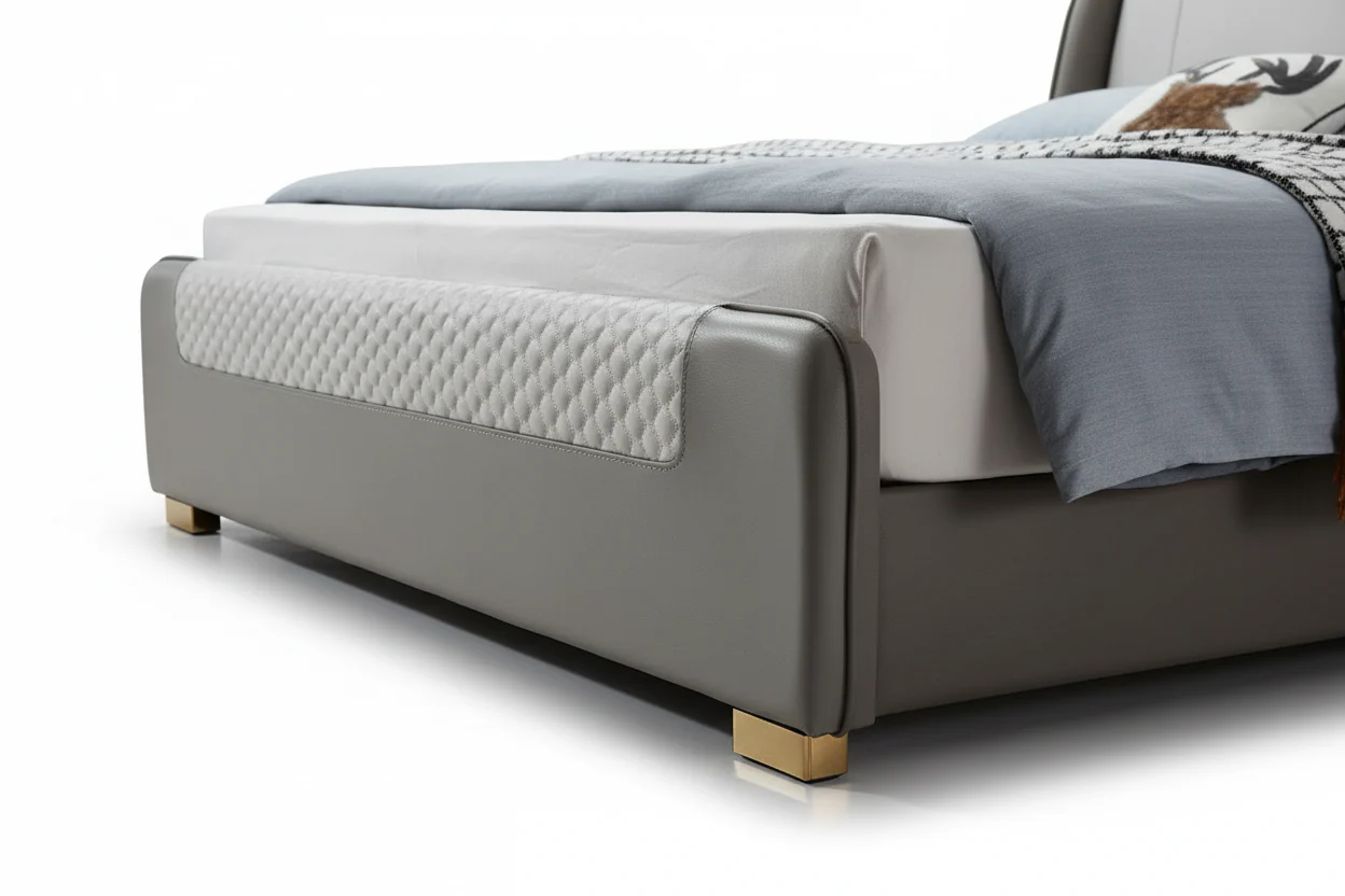 Mulliner Wingback Leather Platform Bed - Image 6