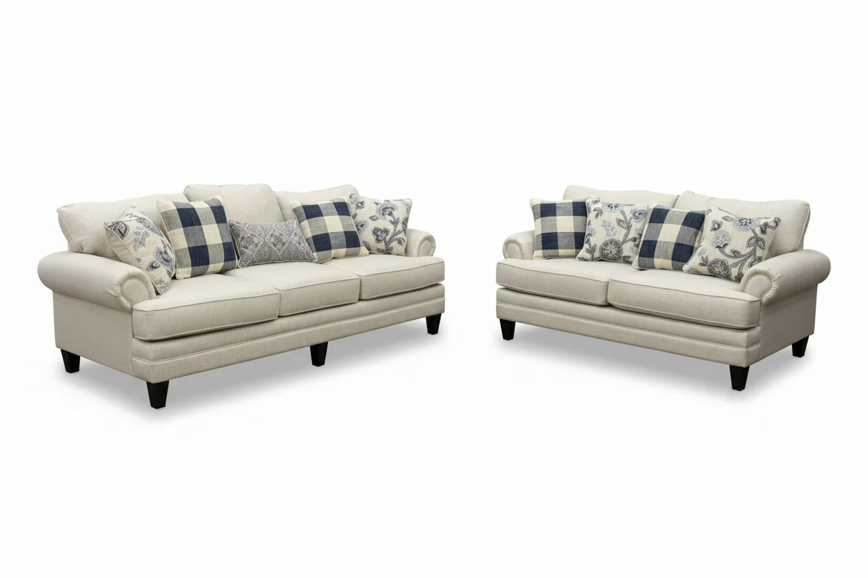 Nash Transitional Sofa Set