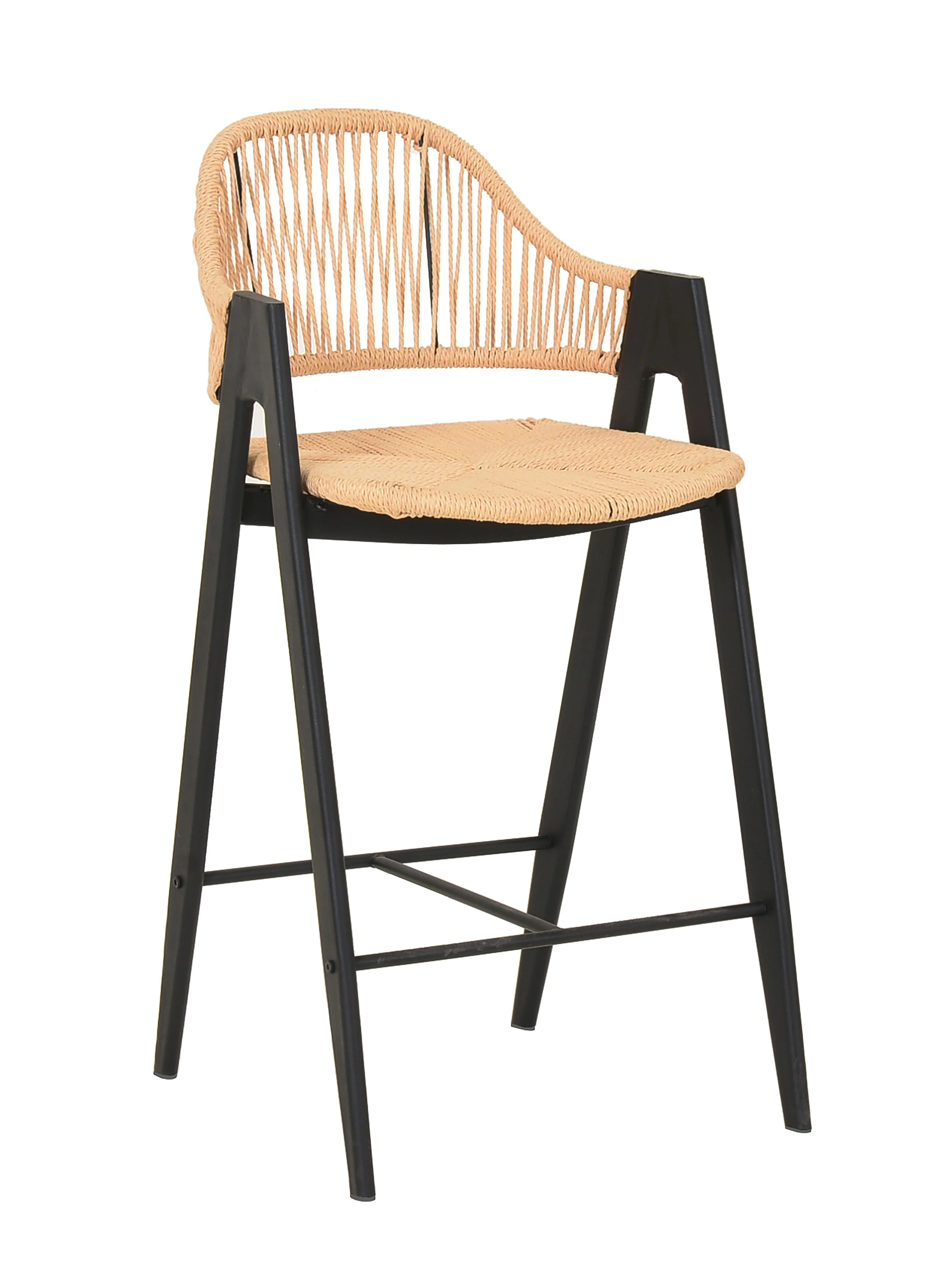 Natural Rattan Woven Barstool ( set of 2 ) - Image 3