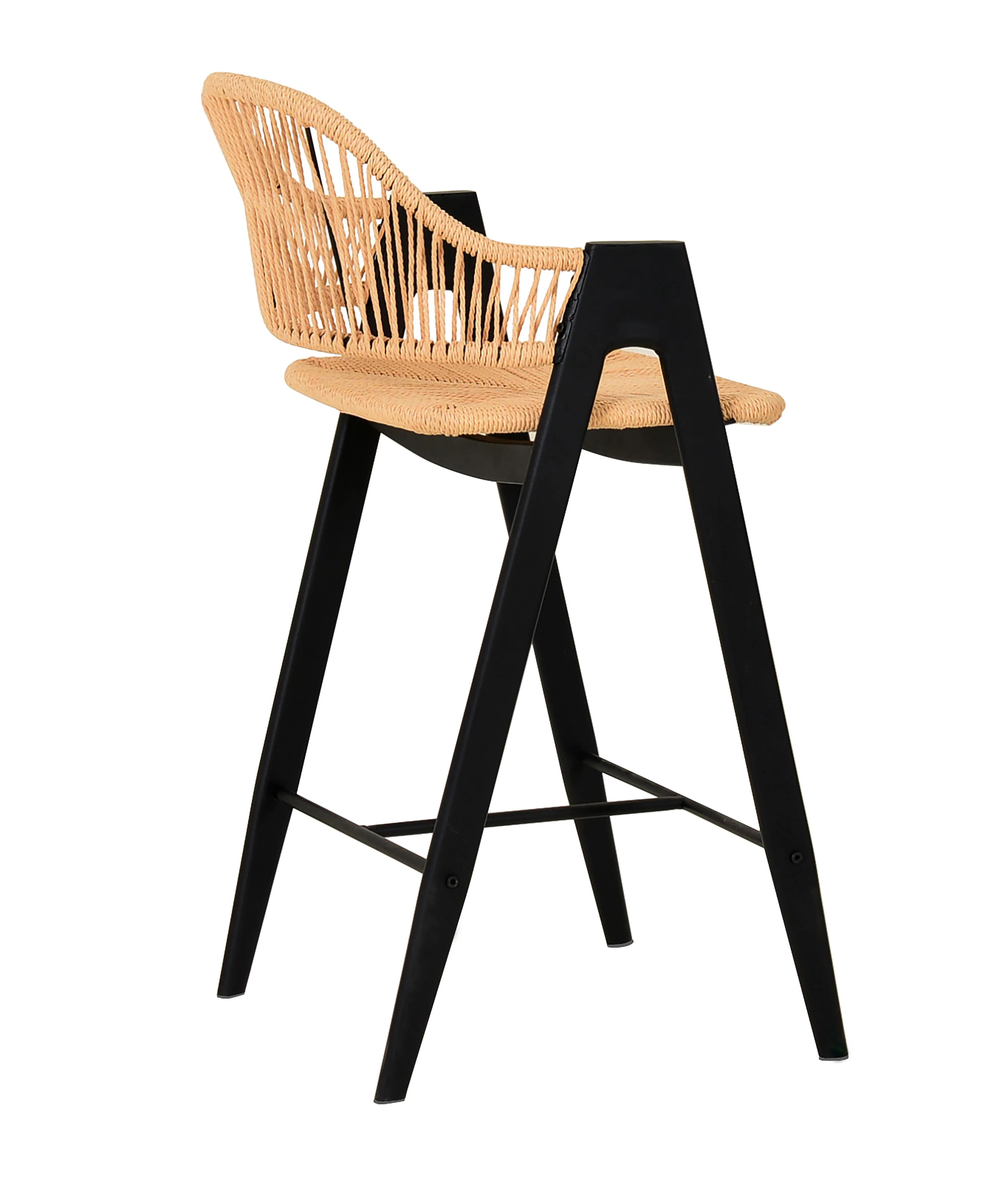 Natural Rattan Woven Barstool ( set of 2 ) - Image 4