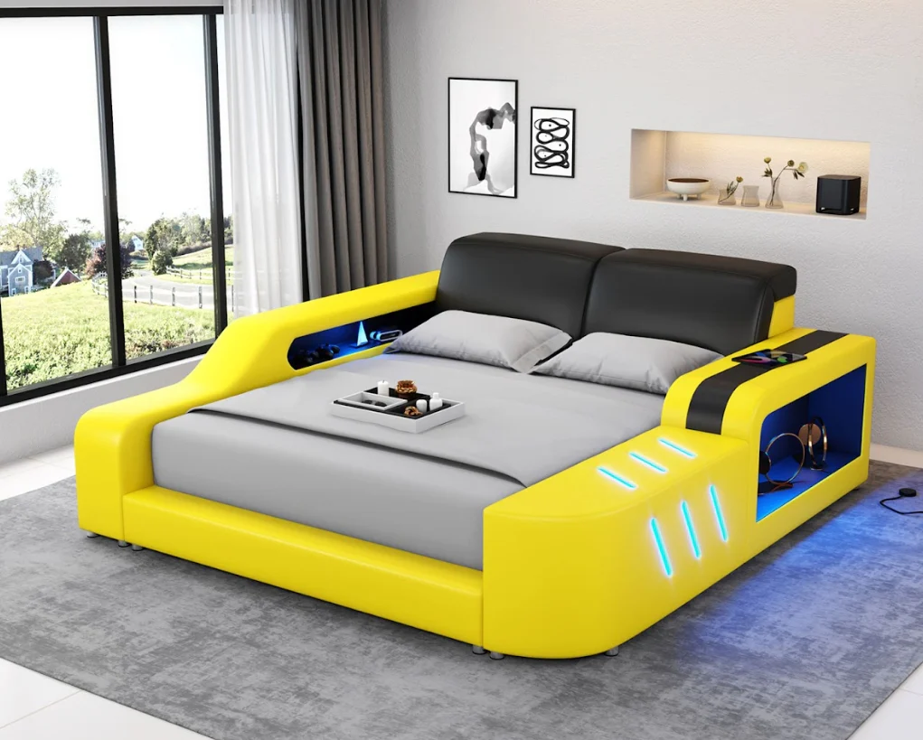 Fusion Smart LED Platform Bed - Image 12