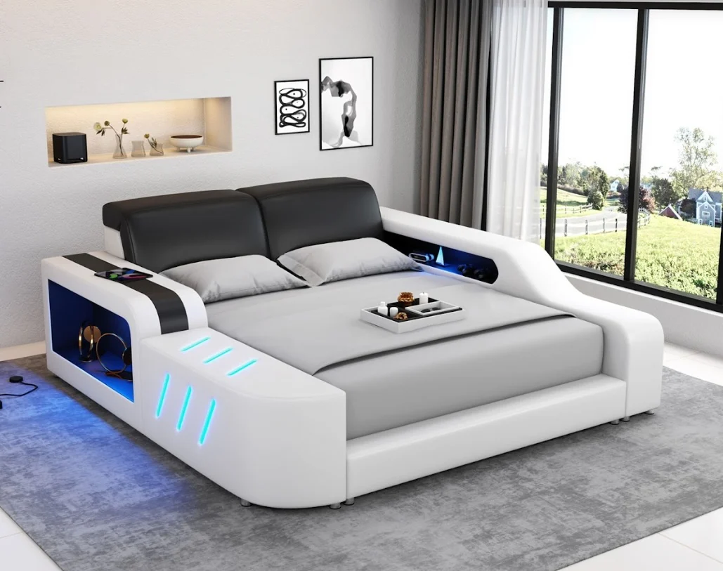 Fusion Smart LED Platform Bed - Image 14