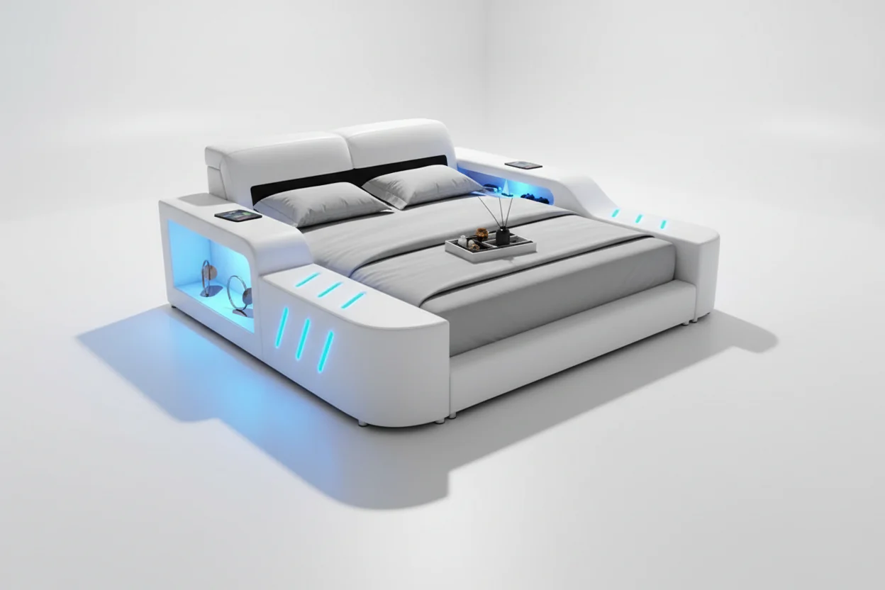 Fusion Smart LED Platform Bed - Image 5