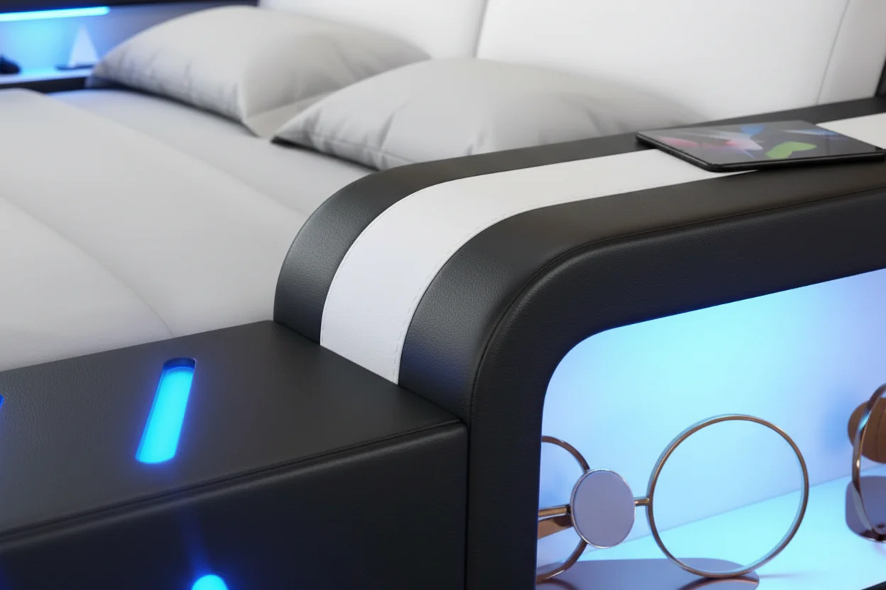 Fusion Smart LED Platform Bed - Image 6