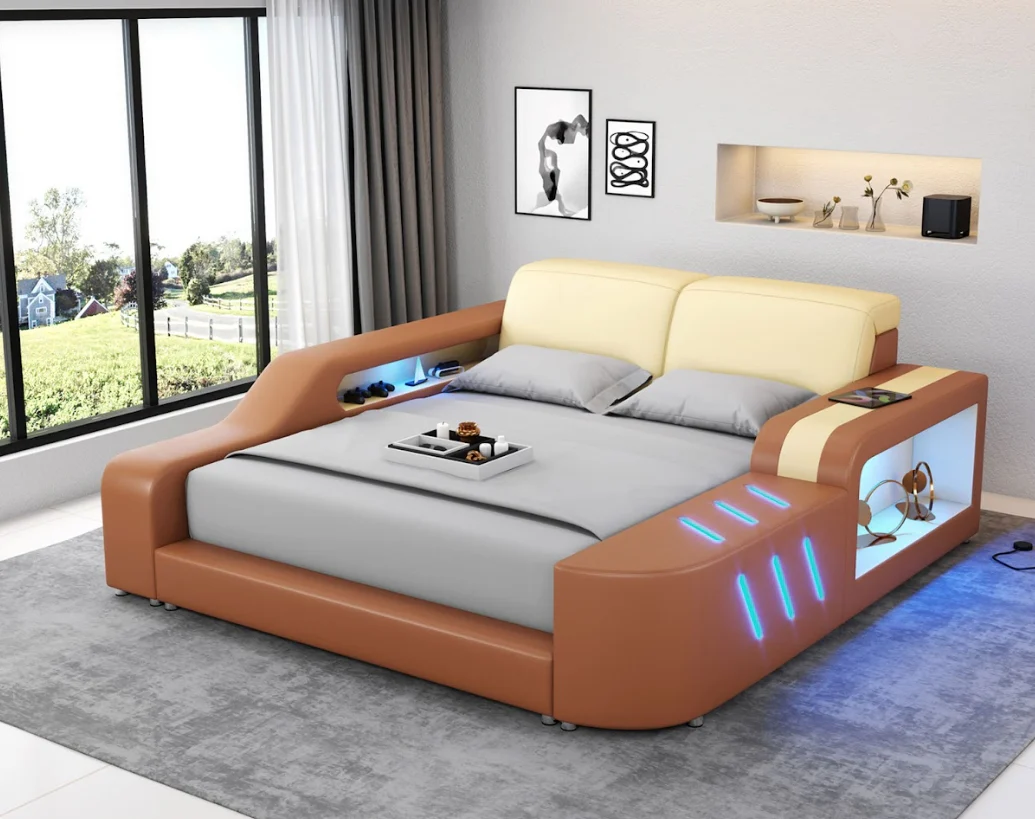 Fusion Smart LED Platform Bed - Image 9