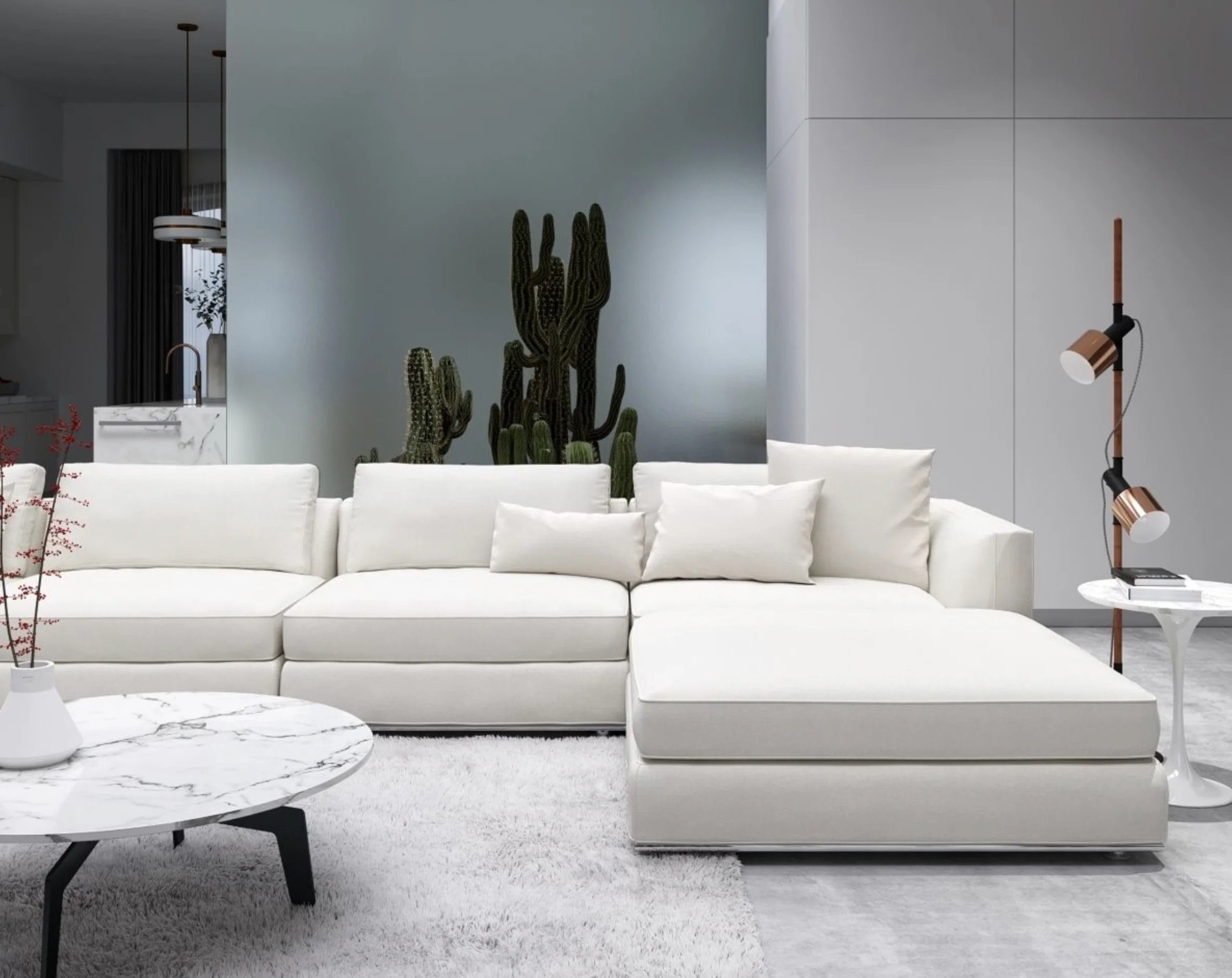 Nora Modular Sectional Sofa with Ottoman - Image 2
