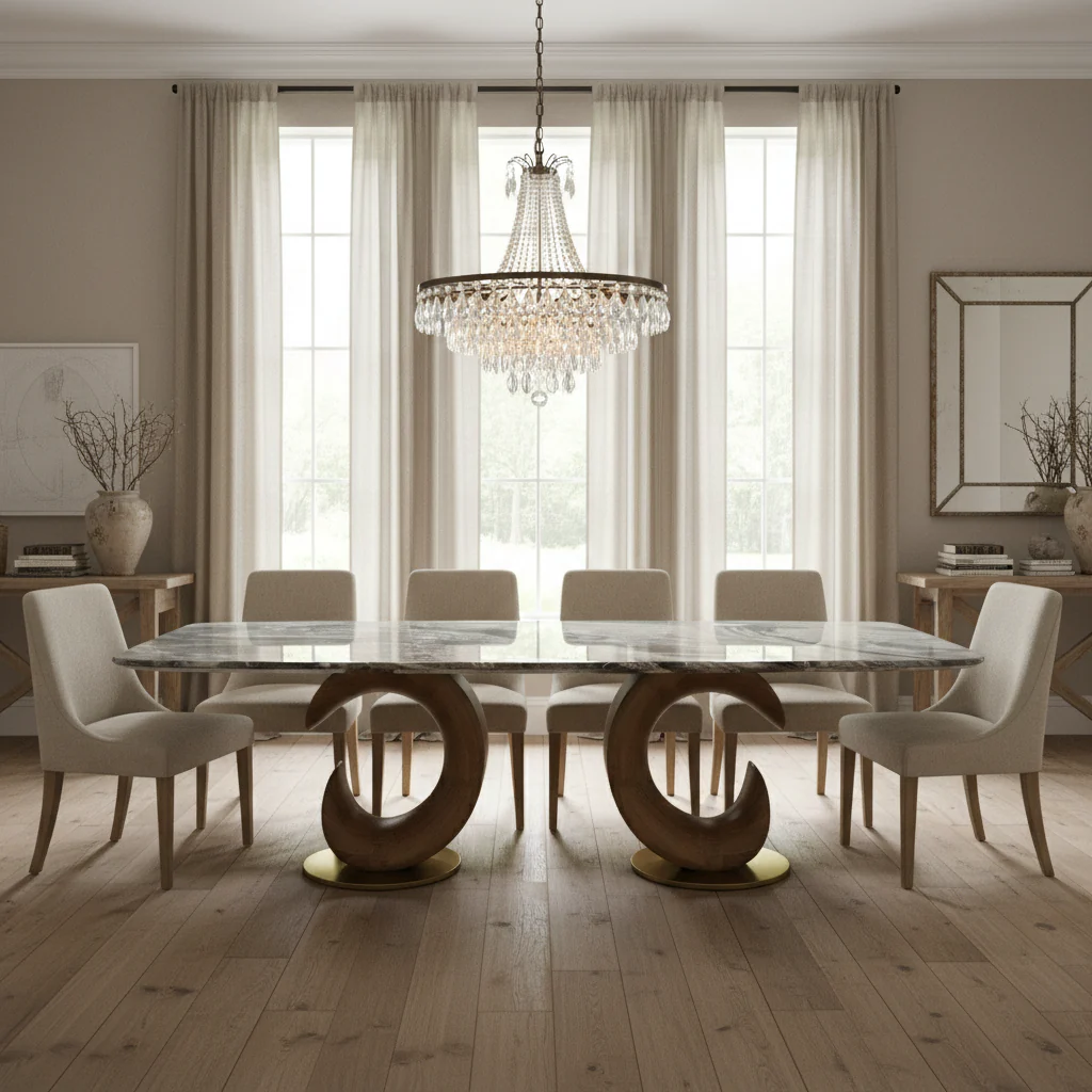 Oakland Marble Dining Table - Image 8