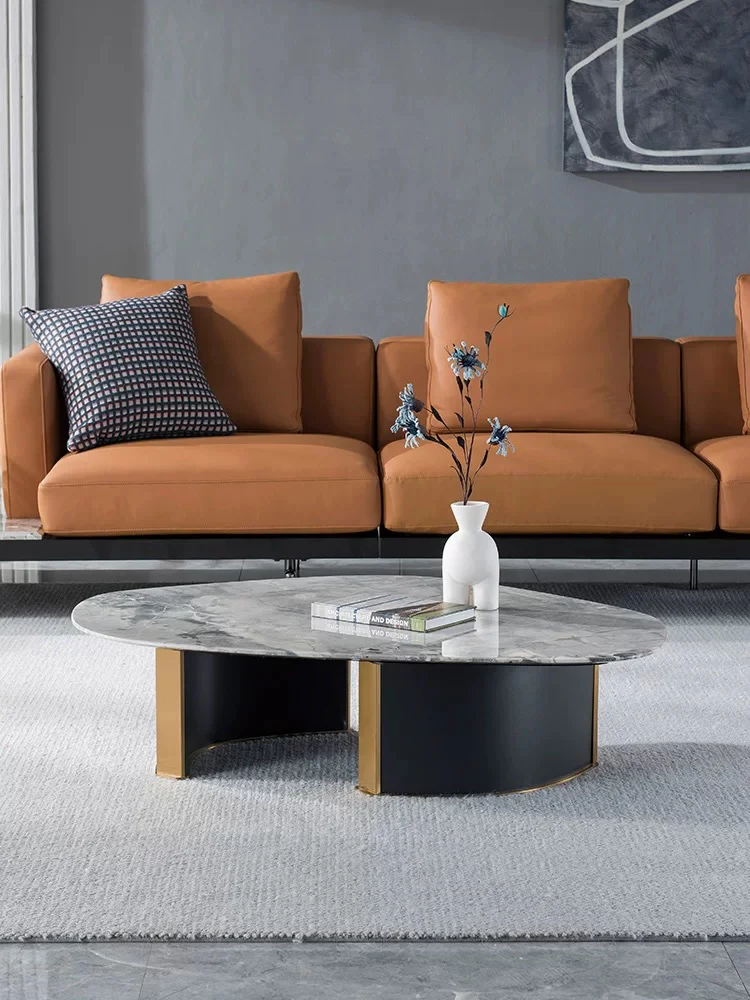 Oreo Grey Marble Table - Image 2