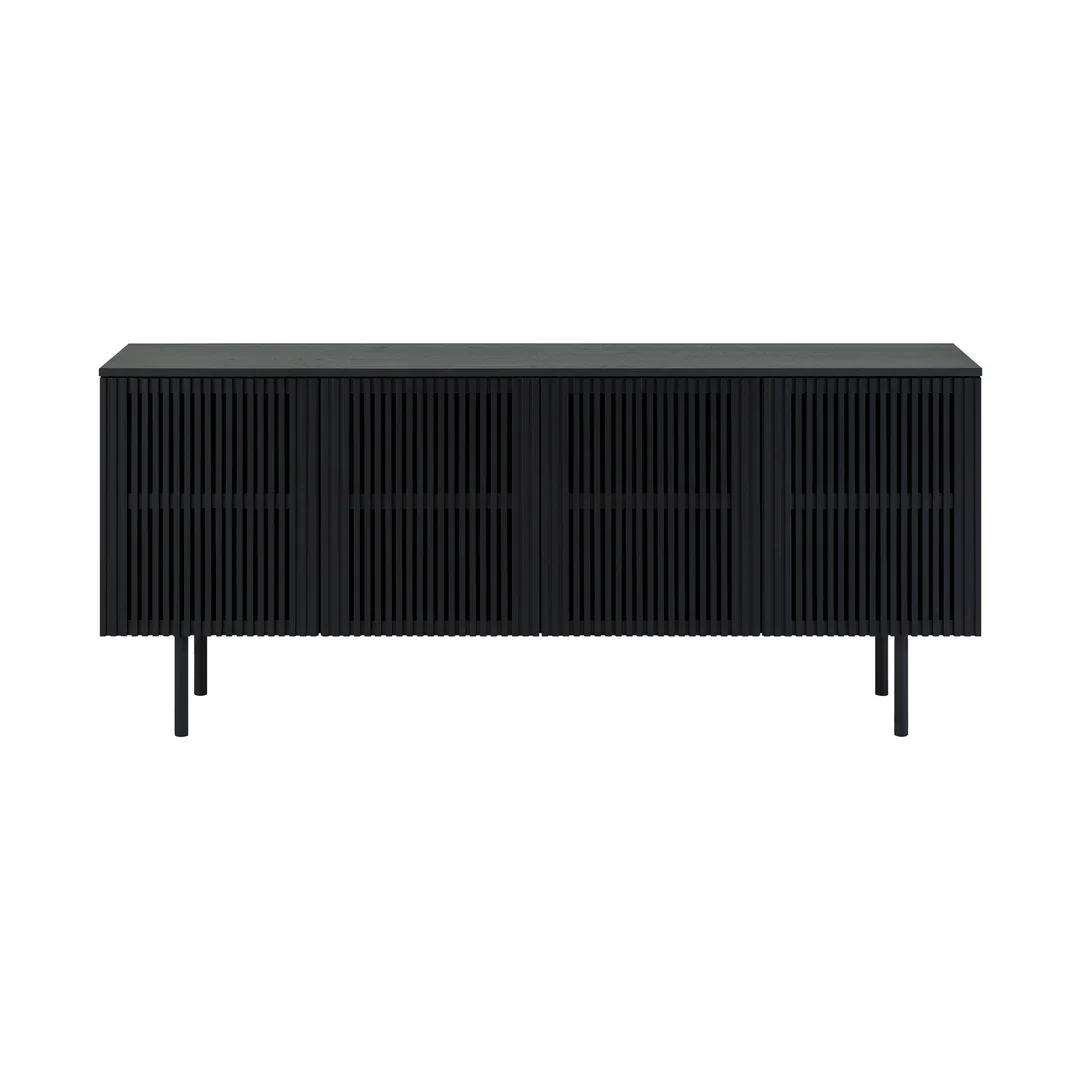 Pasadena Black Slatted Sideboard - Image 2