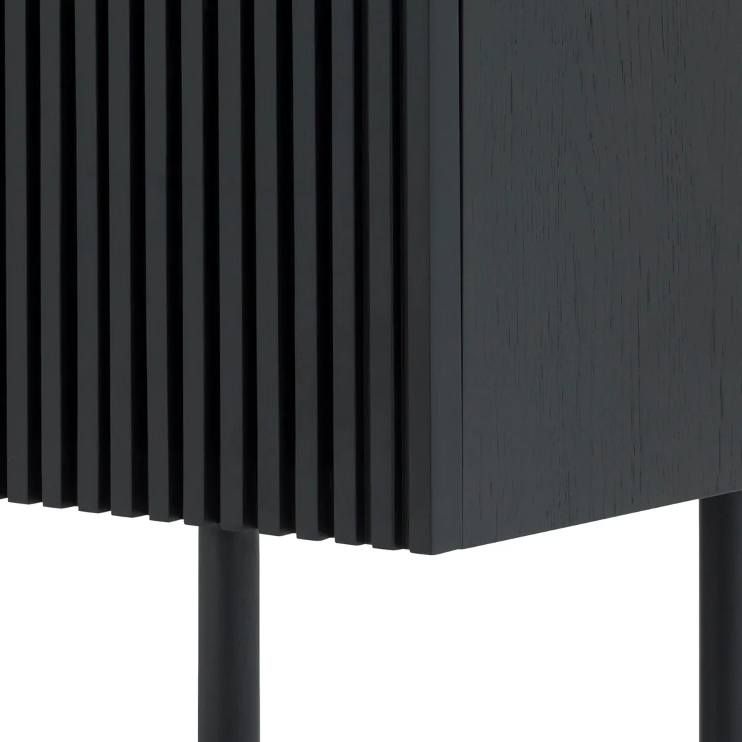 Pasadena Black Slatted Sideboard - Image 5