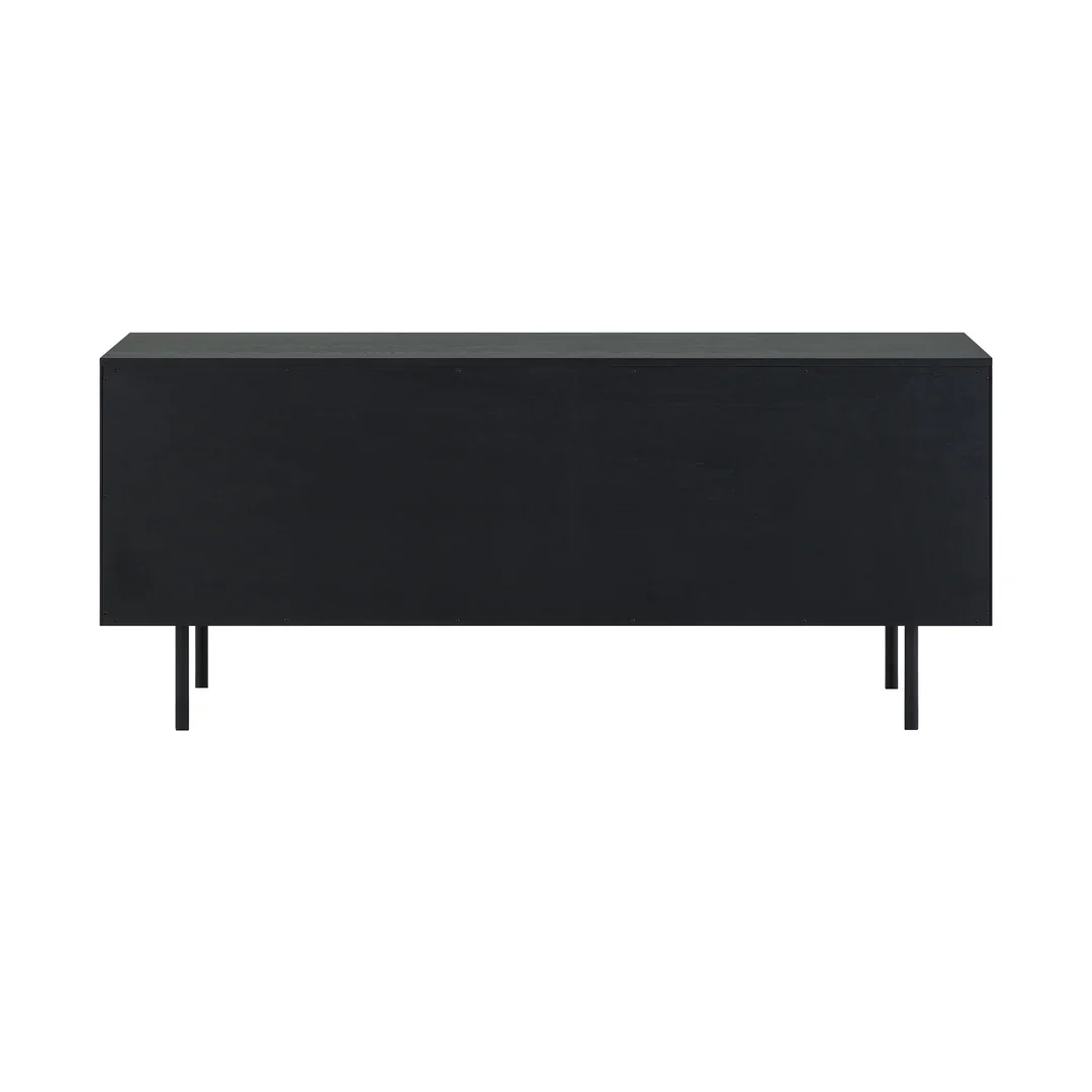 Pasadena Black Slatted Sideboard - Image 8