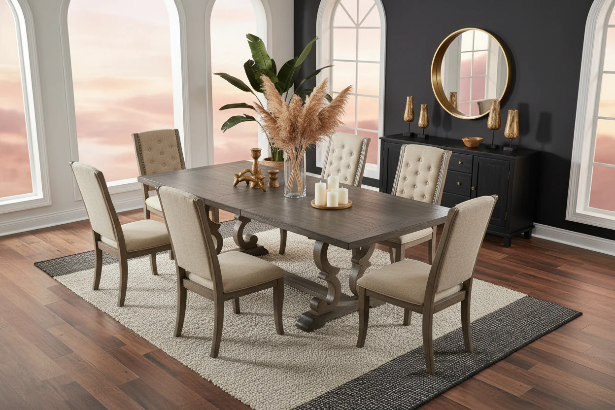 Patience Traditional Dining Table - Image 4
