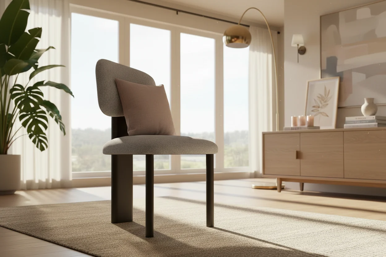 Pebble Upholstered Dining Chair - Image 5