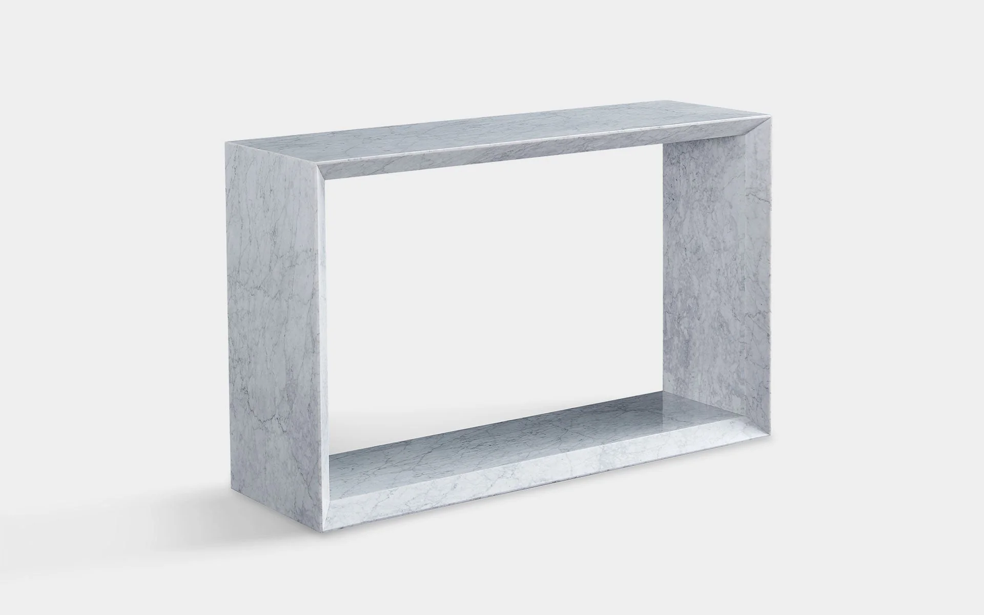 Periwinkle Marble Large Rectangle Side Table - Image 11
