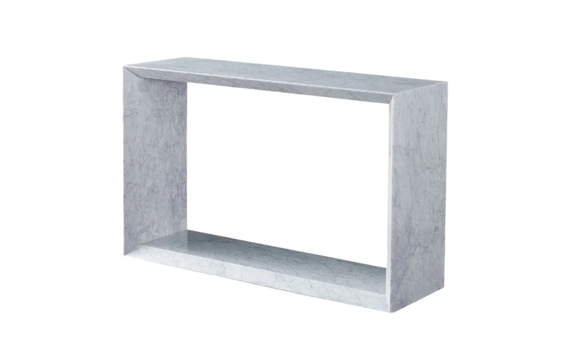 Periwinkle Marble Large Rectangle Side Table - Image 15
