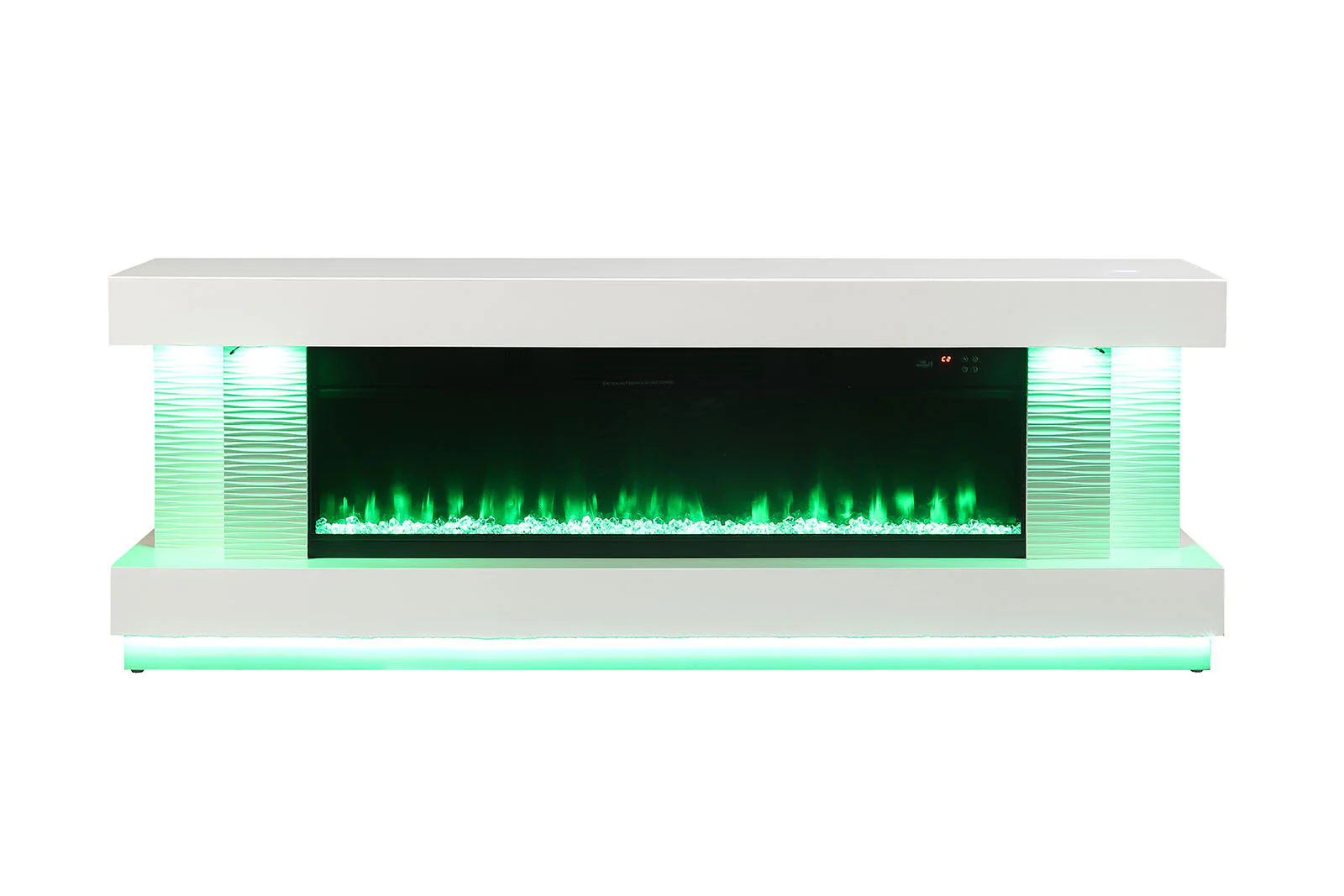 Peseux 71" TV Stand w/ Electric Fireplace - Image 3