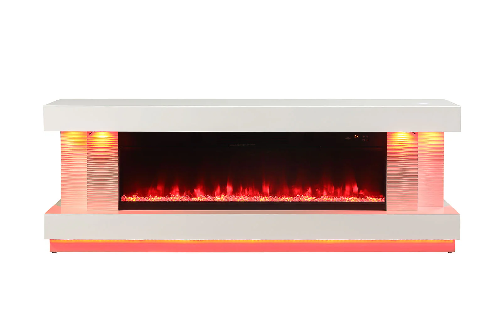 Peseux 71" TV Stand w/ Electric Fireplace - Image 5