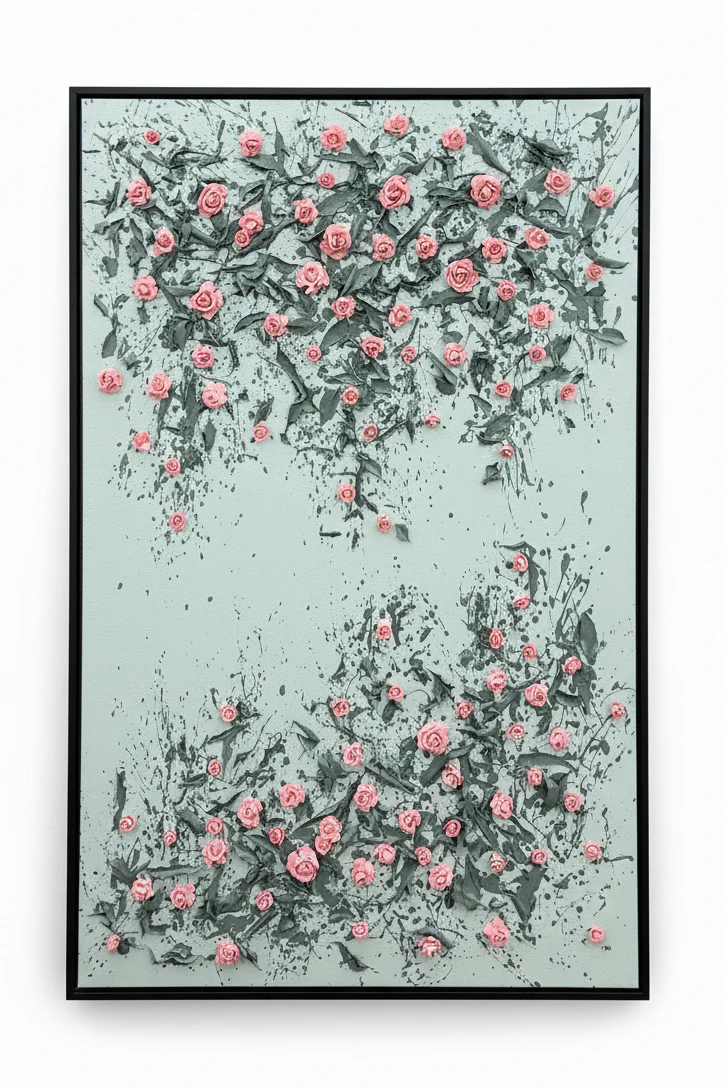 Petals in Motion 3D Wall Art