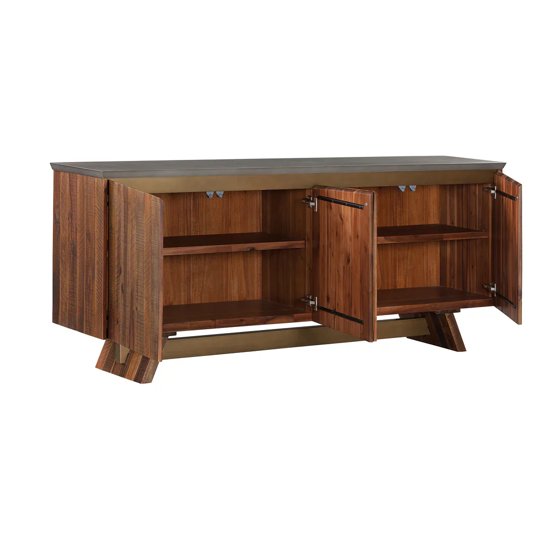 Picadilly Rustic Reclaimed Wood Sideboard - Image 3