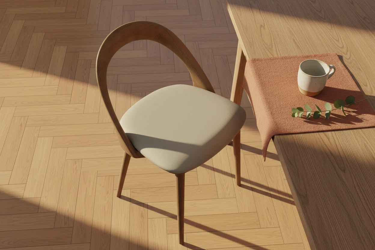 Riva Wood Dining Chair - Image 7