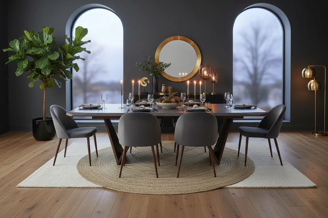 Romont Mid-Century Modern Dining Table - Image 5
